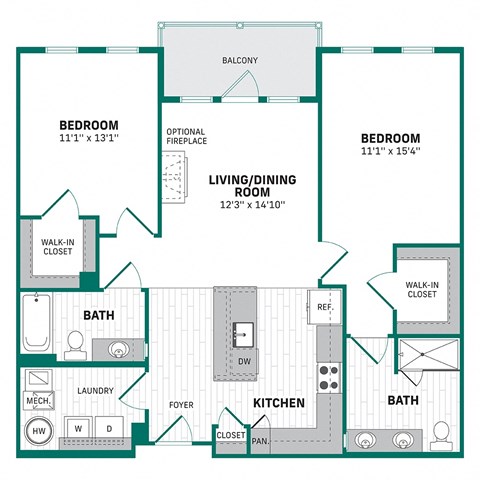 a floor plan of a house